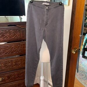 American Apparel, Women’s the easy jean, grey, size medium.